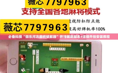 必备科技“微乐河北麻将破解器”开挂辅助脚本+详细开挂安装教程