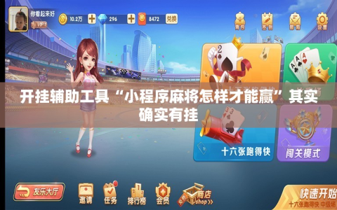 开挂辅助工具“小程序麻将怎样才能赢”其实确实有挂