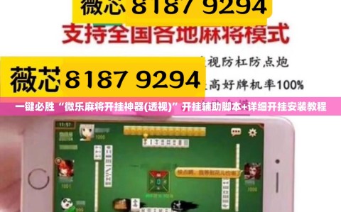 一键必胜“微乐麻将开挂神器(透视)”开挂辅助脚本+详细开挂安装教程