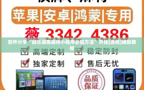 软件分享“微乐湖南麻将小程序必赢方法”开挂(透视)辅助教程