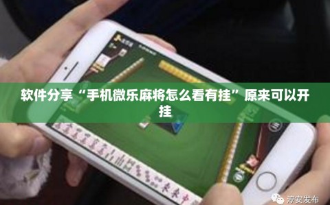软件分享“手机微乐麻将怎么看有挂”原来可以开挂
