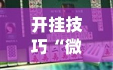 开挂技巧“微乐捉鸡麻将开挂免费下载”开挂(透视)最新辅助详细
