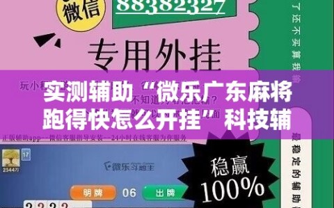 实测辅助“微乐广东麻将跑得快怎么开挂”科技辅助神器手机版