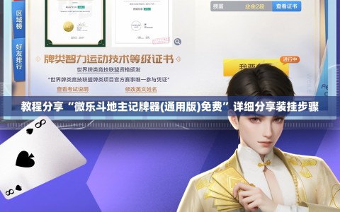 教程分享“微乐斗地主记牌器(通用版)免费”详细分享装挂步骤