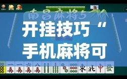 开挂技巧“手机麻将可以有软件操控吗？”(透视)其实确实有挂