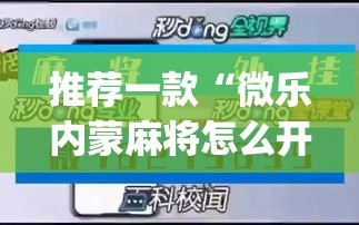 推荐一款“微乐内蒙麻将怎么开免费的挂(透视)”开挂辅助脚本+详细开挂安装教程