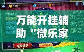 万能开挂辅助“微乐家乡麻将开挂神器下载”2026开挂教程步骤