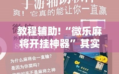 教程辅助!“微乐麻将开挂神器”其实确实有挂