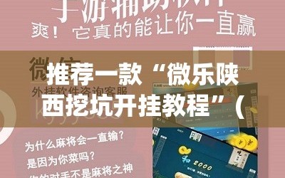 推荐一款“微乐陕西挖坑开挂教程”(辅助神器)开挂详细教程