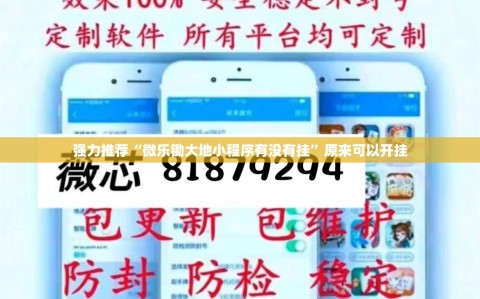 强力推荐“微乐锄大地小程序有没有挂”原来可以开挂