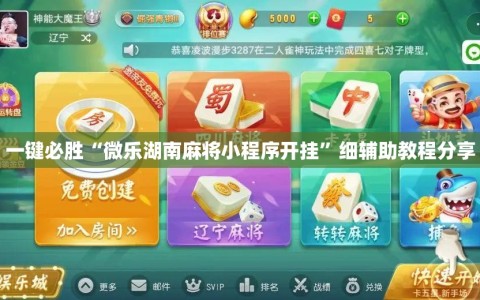 一键必胜“微乐湖南麻将小程序开挂”细辅助教程分享