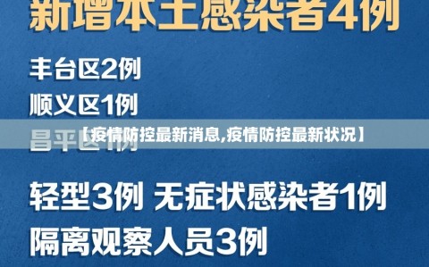 【疫情防控最新消息,疫情防控最新状况】