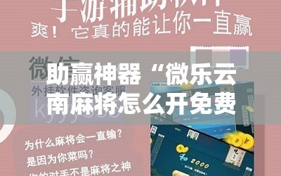 助赢神器“微乐云南麻将怎么开免费的挂”详细分享装挂步骤