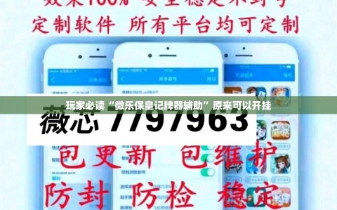 玩家必读“微乐保皇记牌器辅助”原来可以开挂