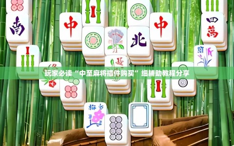 玩家必读“中至麻将插件购买”细辅助教程分享