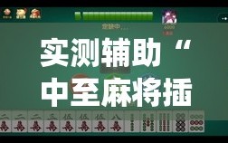 实测辅助“中至麻将插件购买”开挂(透视)最新辅助详细