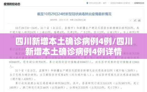 四川新增本土确诊病例4例/四川新增本土确诊病例4例详情