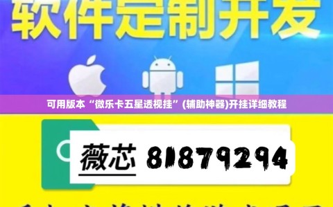 可用版本“微乐卡五星透视挂”(辅助神器)开挂详细教程