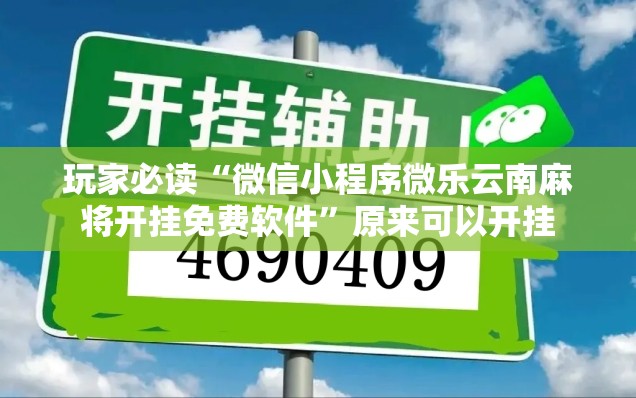 玩家必读“微信小程序微乐云南麻将开挂免费软件	”原来可以开挂