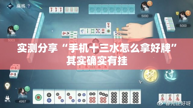 实测分享“手机十三水怎么拿好牌”其实确实有挂