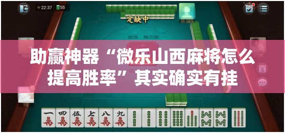 助赢神器“微乐山西麻将怎么提高胜率”其实确实有挂