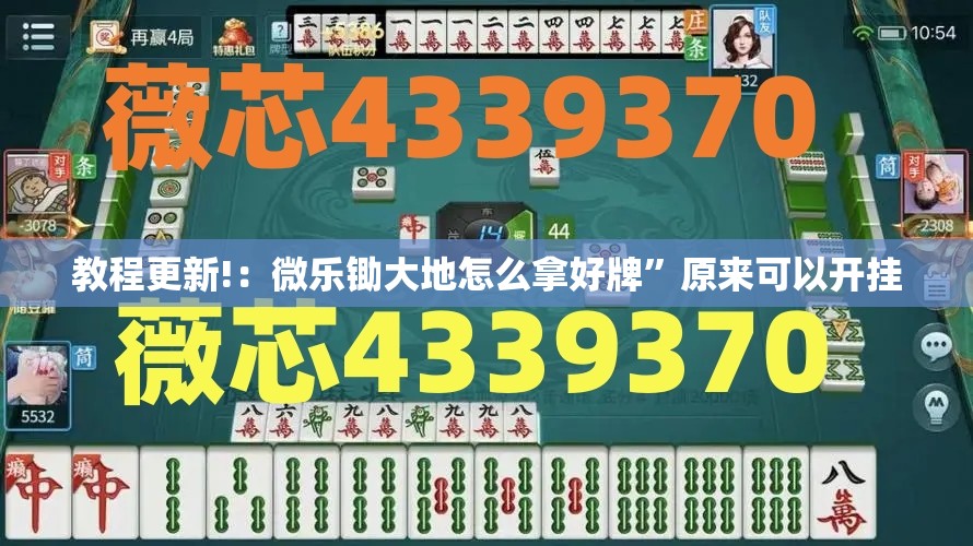 教程更新!：微乐锄大地怎么拿好牌”原来可以开挂