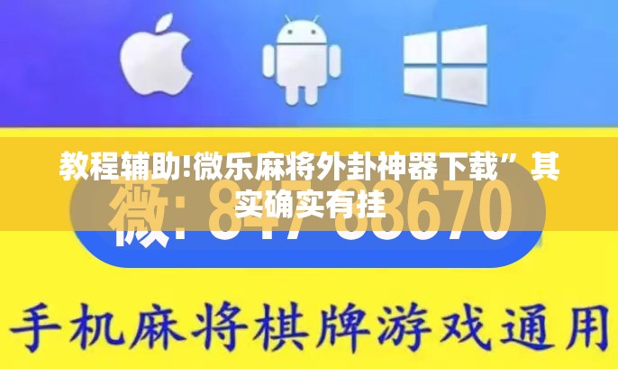 教程辅助!微乐麻将外卦神器下载	”其实确实有挂