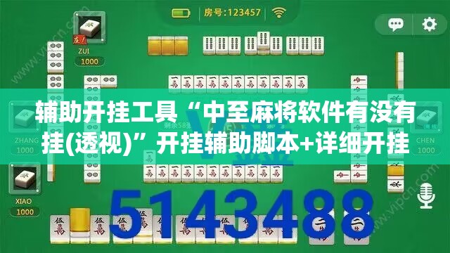 辅助开挂工具“中至麻将软件有没有挂(透视)”开挂辅助脚本+详细开挂安装教程