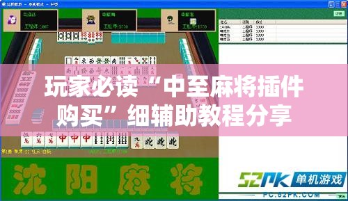玩家必读“中至麻将插件购买”细辅助教程分享