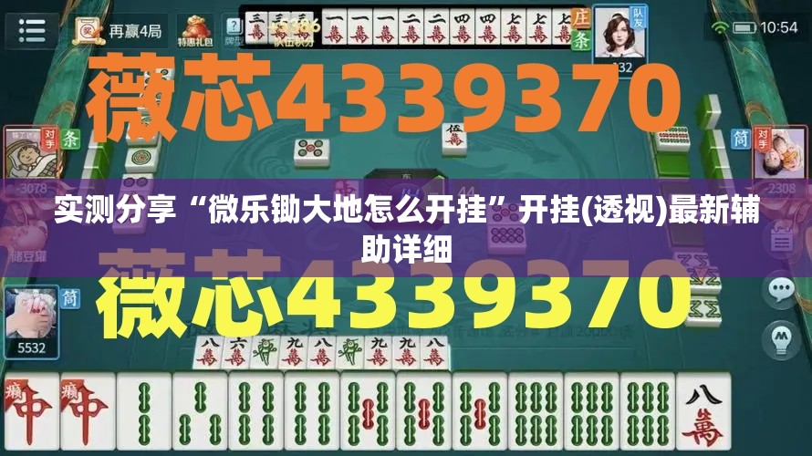 实测分享“微乐锄大地怎么开挂”开挂(透视)最新辅助详细
