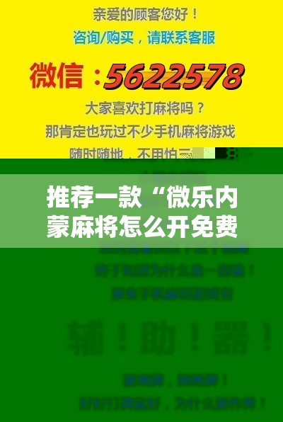 推荐一款“微乐内蒙麻将怎么开免费的挂	”详细分享装挂步骤