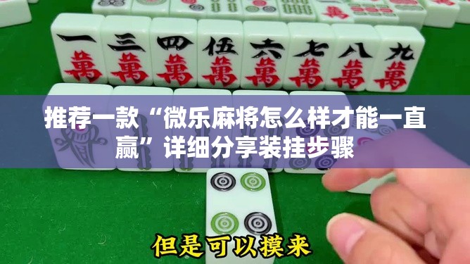 推荐一款“微乐麻将怎么样才能一直赢”详细分享装挂步骤