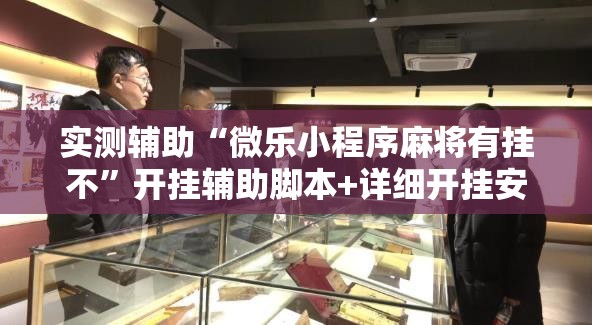 实测辅助“微乐小程序麻将有挂不”开挂辅助脚本+详细开挂安装教程