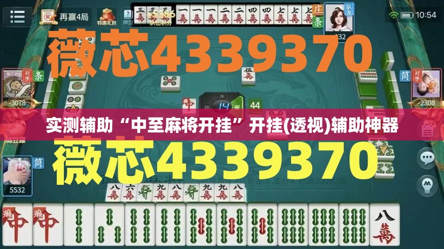 实测辅助“中至麻将开挂”开挂(透视)辅助神器