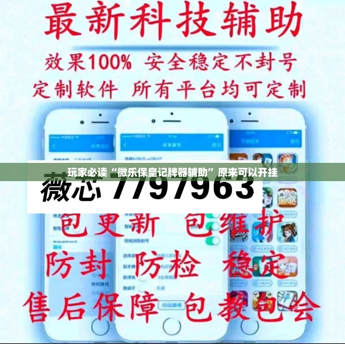玩家必读“微乐保皇记牌器辅助”原来可以开挂