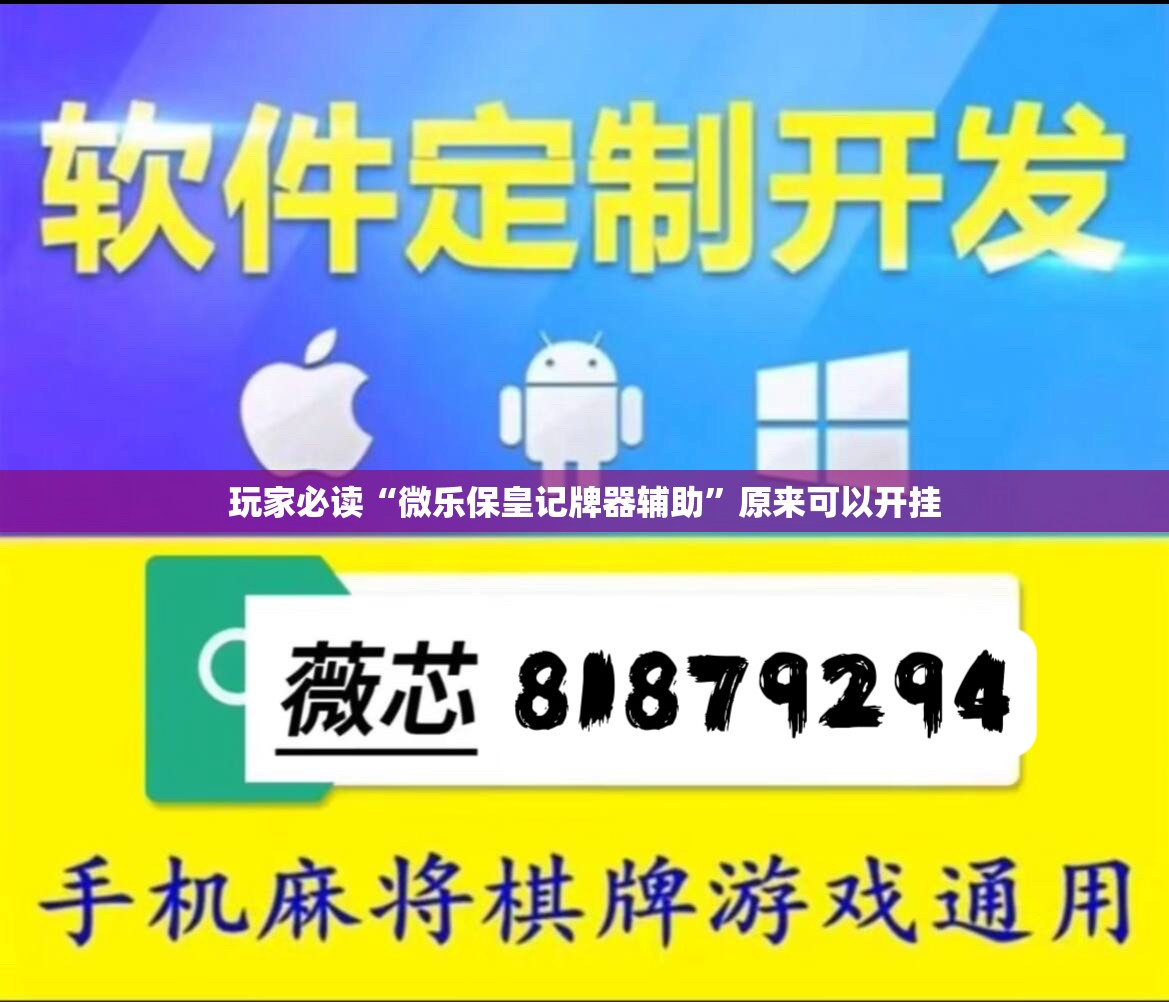 玩家必读“微乐保皇记牌器辅助	”原来可以开挂