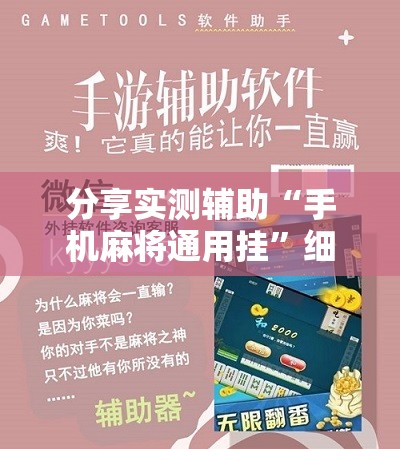 分享实测辅助“手机麻将通用挂”细辅助教程分享