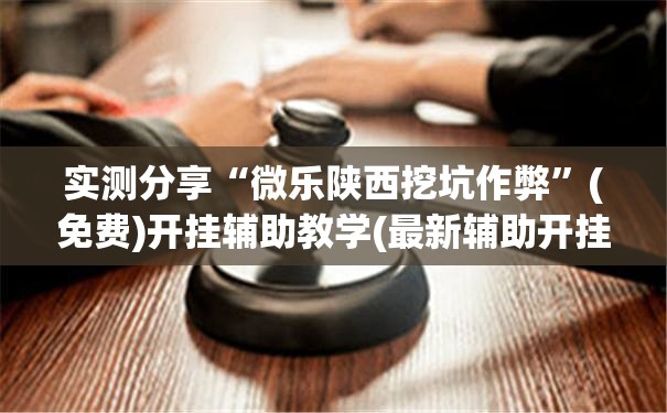 实测分享“微乐陕西挖坑作弊”(免费)开挂辅助教学(最新辅助开挂教程)
