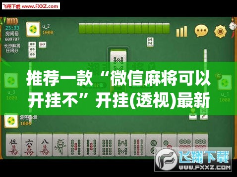 推荐一款“微信麻将可以开挂不	”开挂(透视)最新辅助详细