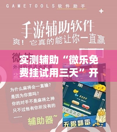实测辅助“微乐免费挂试用三天”开挂(透视)辅助教程