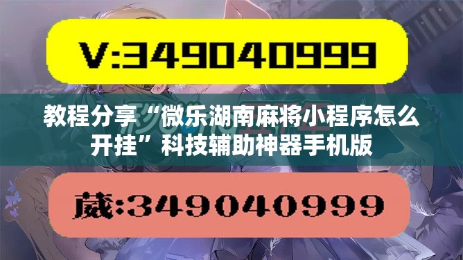 教程分享“微乐湖南麻将小程序怎么开挂”科技辅助神器手机版