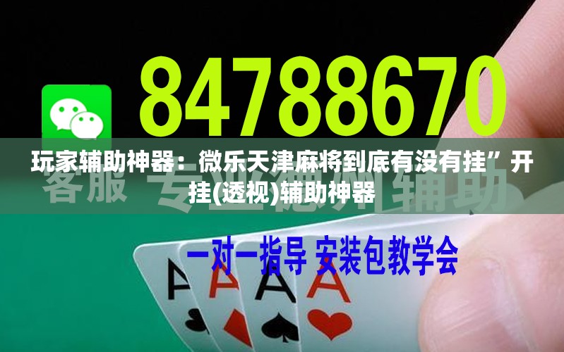 玩家辅助神器：微乐天津麻将到底有没有挂	”开挂(透视)辅助神器