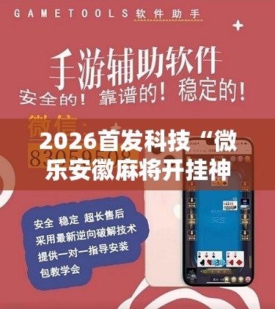 2026首发科技“微乐安徽麻将开挂神器下载”详细分享装挂步骤
