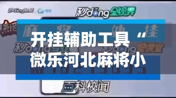 开挂辅助工具“微乐河北麻将小程序万能挂免费版”其实确实有挂