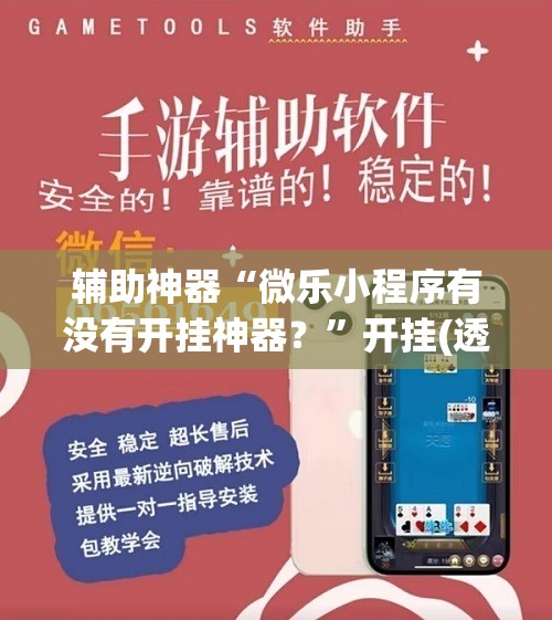 辅助神器“微乐小程序有没有开挂神器？”开挂(透视)辅助神器