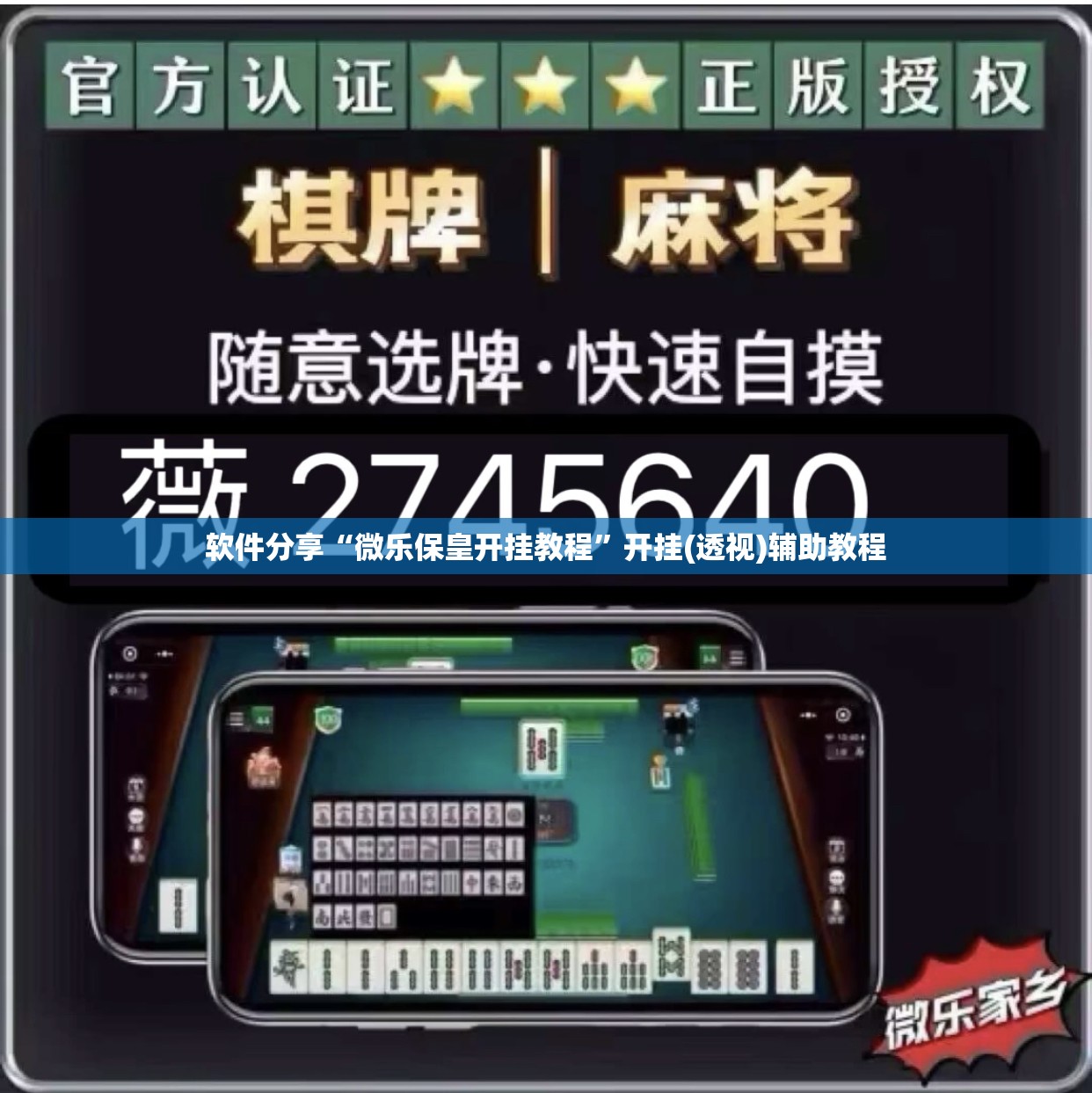 软件分享“微乐保皇开挂教程”开挂(透视)辅助教程