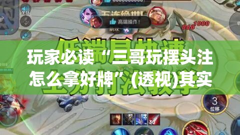 玩家必读“三哥玩摆头注怎么拿好牌”(透视)其实确实有挂