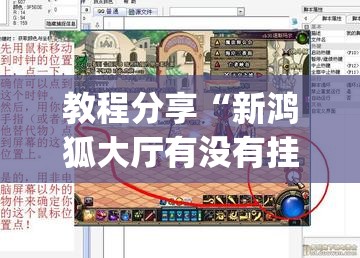 教程分享“新鸿狐大厅有没有挂	”开挂(透视)最新辅助详细