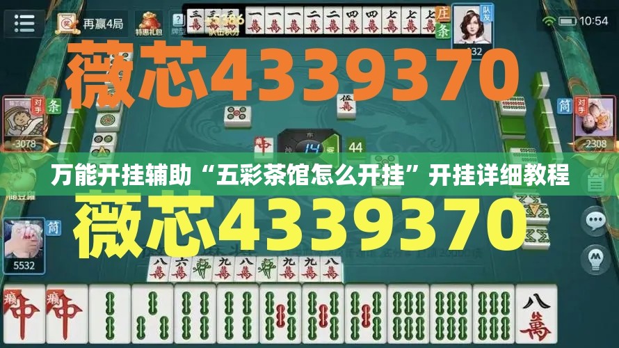 万能开挂辅助“五彩茶馆怎么开挂”开挂详细教程