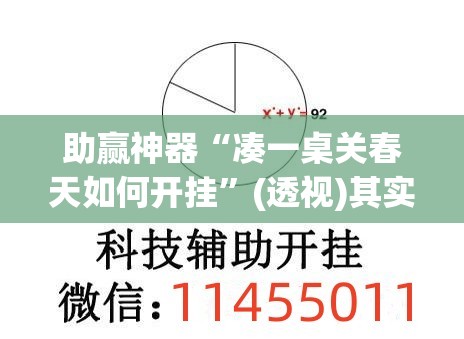 助赢神器“凑一桌关春天如何开挂”(透视)其实确实有挂